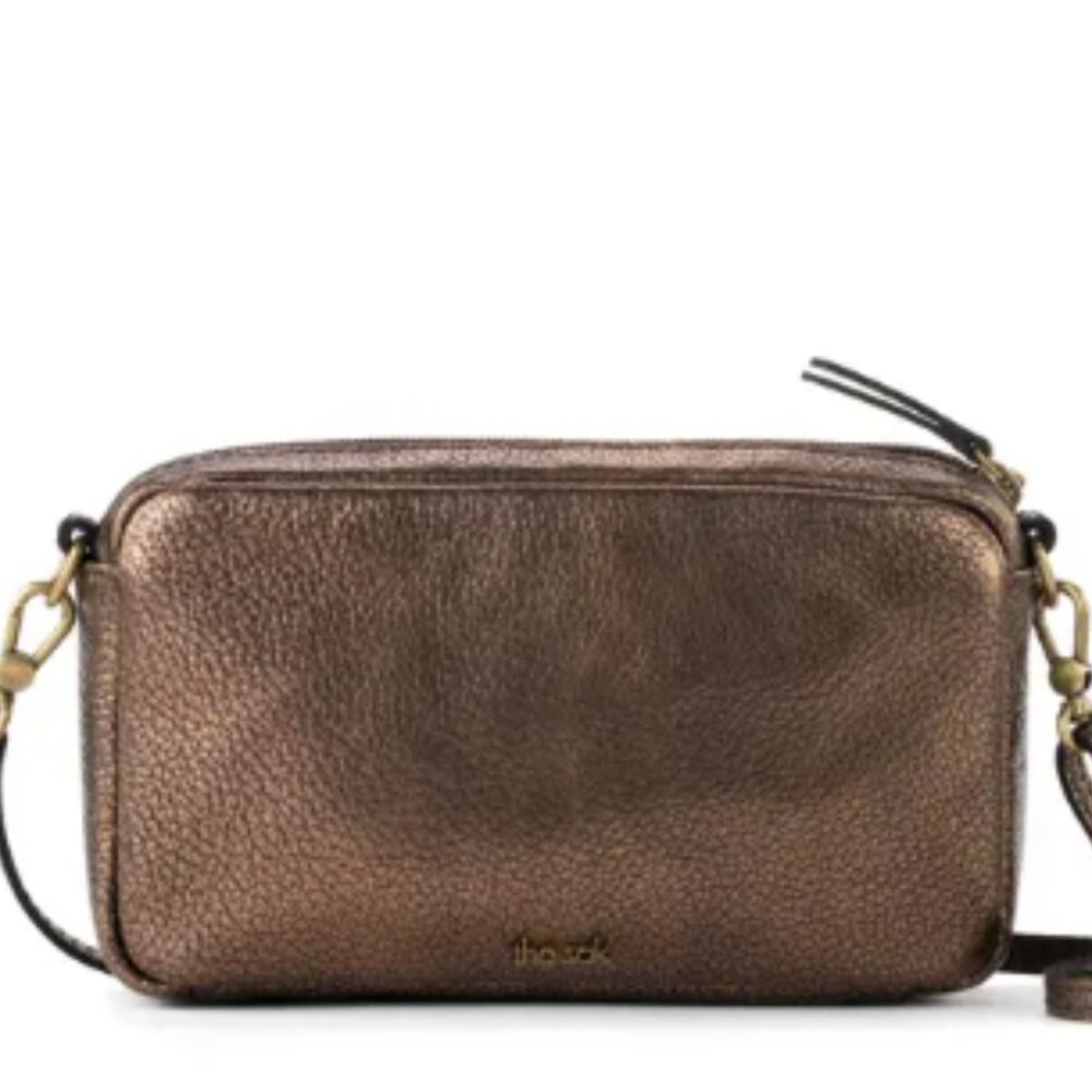 The Sak Bronze Pebble Leather Camera Bag Purse - Picture 2 of 9